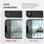 Spigen Optik Pro Glas.Tr ”Ez Fit” Camera Protector 2-Pack Black iPhone 16e