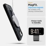 Spigen Ultra Hybrid Mag MagSafe Zero One Black iPhone 16e Tok