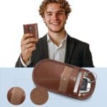 Tech-Protect Faraday Cage Klr100 Pouch Keyless Rfid Signal Blocker Espresso
