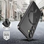 Tech-Protect Magflex MagSafe Shiny Black Samsung Galaxy A36 5G Tok