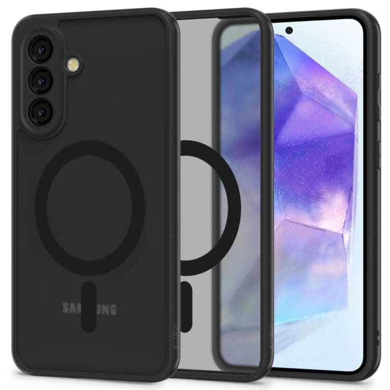 Tech-Protect Magmat MagSafe Matte Black Samsung Galaxy A56 5G Tok