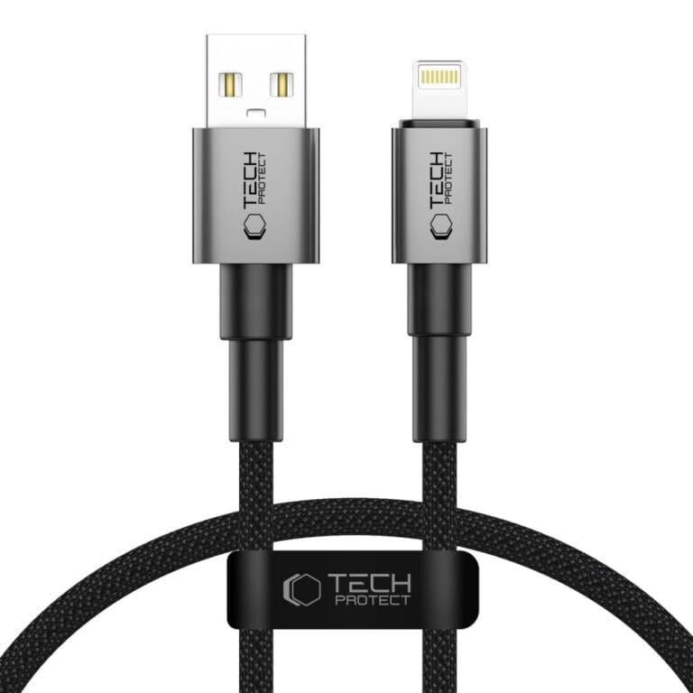 Tech-Protect Ultraboost Dna Lightning Cable 12W/2.4A 25Cm Iron Grey