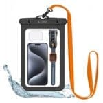 Tech-Protect Uwc9 Universal Waterproof 8.9 Inch Black/Orange
