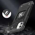Wozinsky Ring Armor Black iPhone 14 Tok
