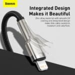 Baseus Cafule Metal Series Data Cable USB-C Lighting 20W 1m Black