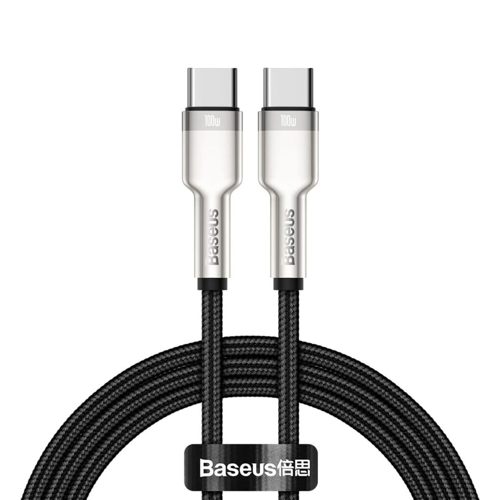 Baseus Cafule Metal Series Data Cable USB-C USB-C 100W 1m Black