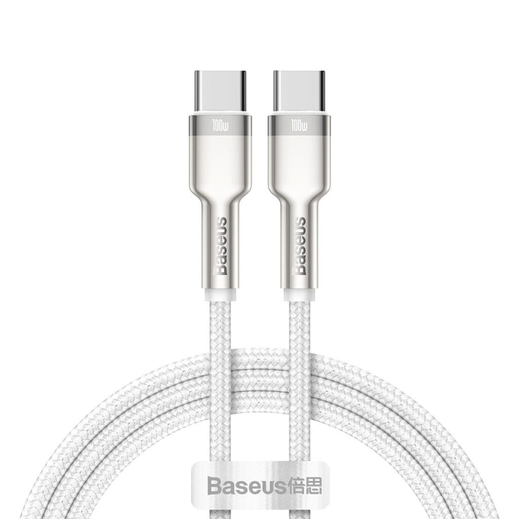 Baseus Cafule Metal Series Data Cable USB-C USB-C 100W 1m White