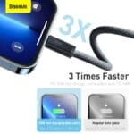 Baseus Dynamic Series Fast Charging Data Cable USB-C Lighting 20W 2m Slate Gray