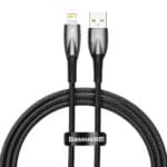 Baseus Glimmer Series Fast Charging Data Cable USB-A Lighting 2.4A 1m Black