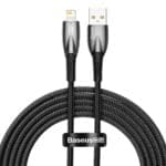 Baseus Glimmer Series Fast Charging Data Cable USB-A Lighting 2.4A 2m Black