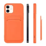 Card Silicone Wallet Wallet With Card Slot Documents Red Samsung Galaxy A72 Tok