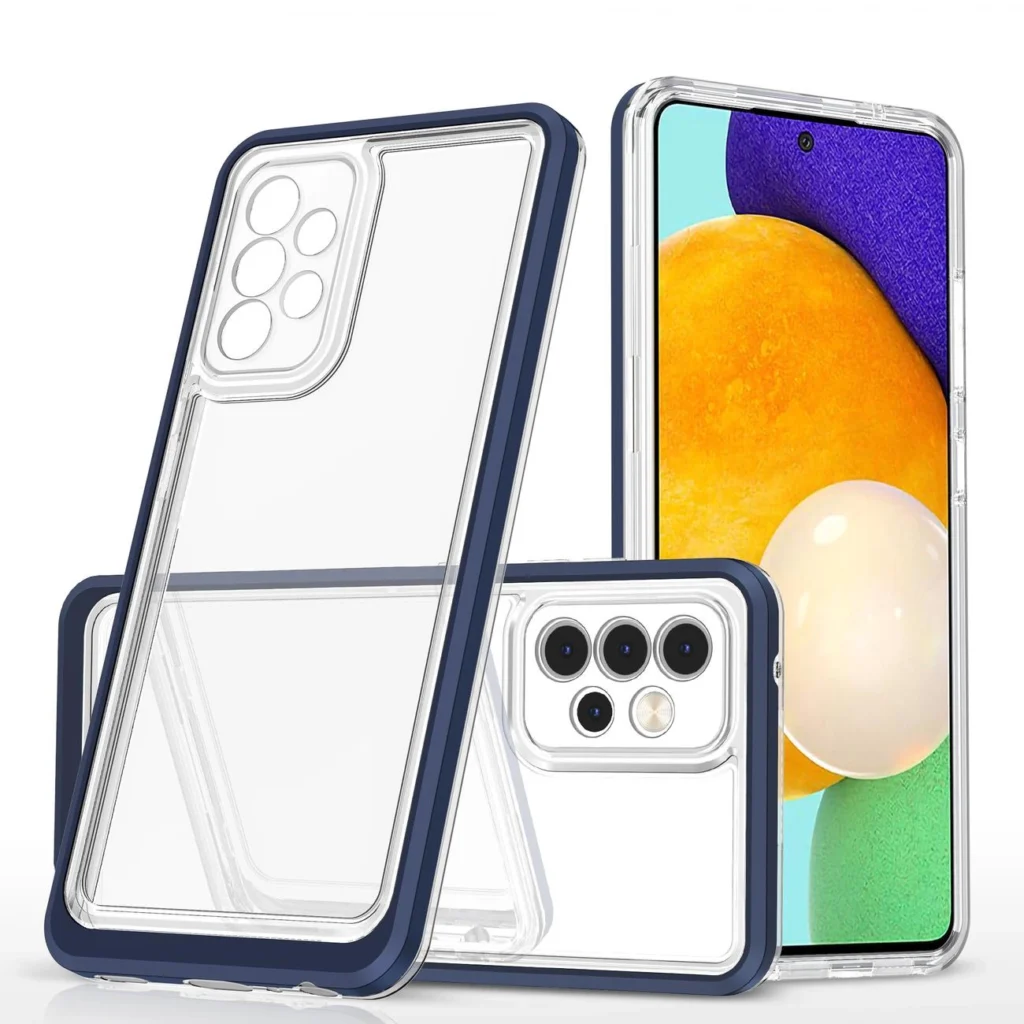 Clear 3In1 Frame Cover Gel Blue Samsung Galaxy A73 Tok