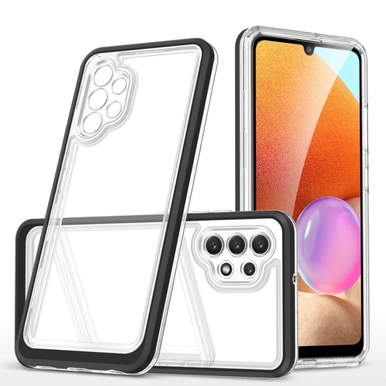 Clear 3In1 Frame Gel Cover Black Samsung Galaxy A32 5G Tok