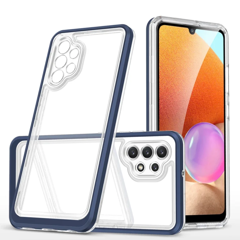 Clear 3In1 Frame Gel Cover Blue Samsung Galaxy A32 5G Tok