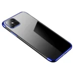 Clear Color Gel TPU Cover With A Metallic Frame Blue Samsung Galaxy A33 5G Tok