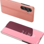 Clear View Cover Cover With A Flap Pink Samsung Galaxy A24 Tok
