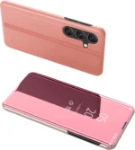 Clear View Cover Cover With A Flap Pink Samsung Galaxy A24 Tok