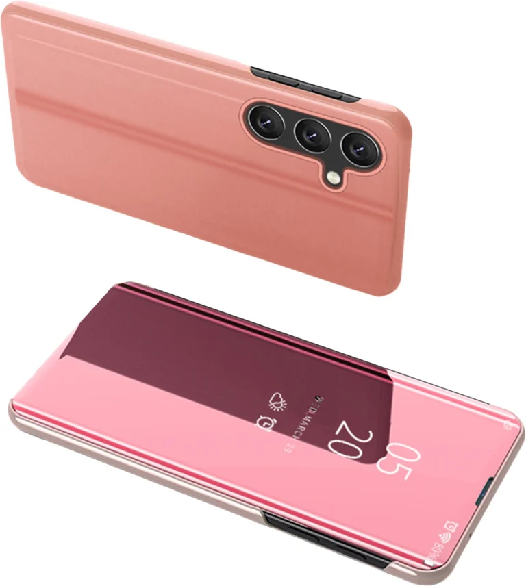 Clear View Cover Cover With A Flap Pink Samsung Galaxy A24 Tok