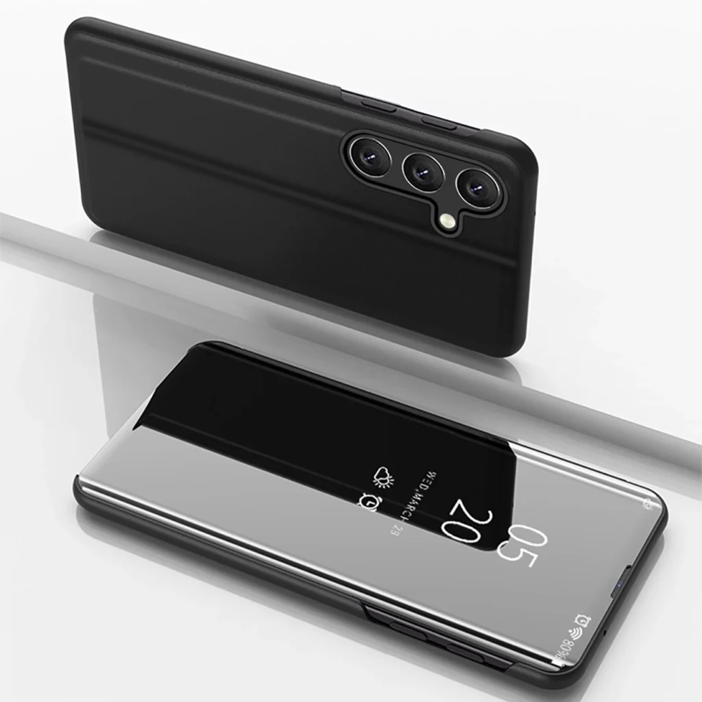 Clear View Flip Cover Black Samsung Galaxy A16 Tok