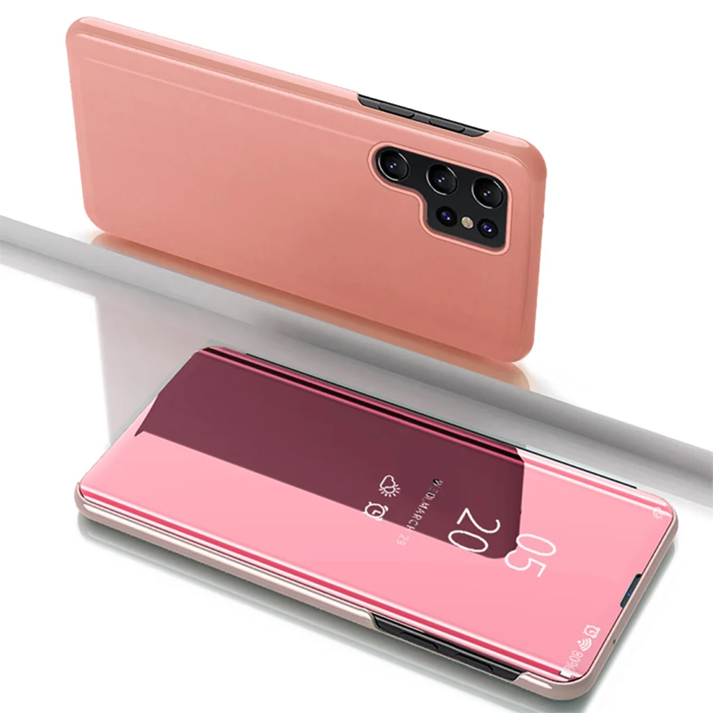 Clear View Flip Cover Pink Samsung Galaxy S25 Ultra Tok