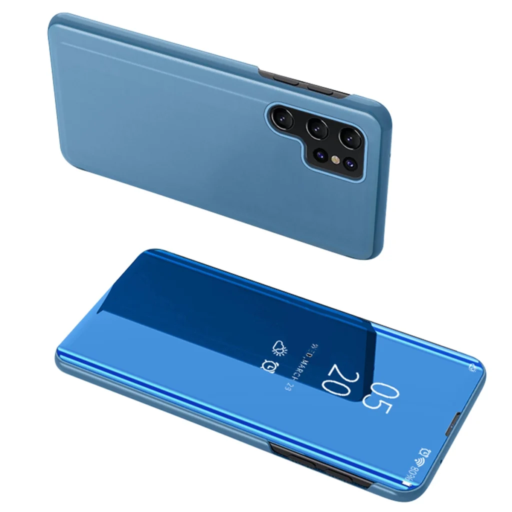 Clear View With Flap Blue Samsung Galaxy S24 Ultra Tok