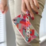 Color Chain Gel Flexible Elastic Cover With A Chain Pendant Multicolour (2) Samsung Galaxy A32 5G Tok