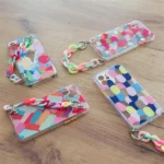 Color Chain Gel Flexible Elastic Cover With A Chain Pendant Multicolour (4) Samsung Galaxy A32 4G Tok