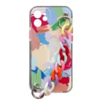 Color Chain Gel Flexible Elastic Cover With A Chain Pendant Multicolour (4) Samsung Galaxy A32 5G Tok