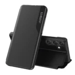 Eco Leather View Cover With A Flip Stand Black Samsung Galaxy A24 Tok