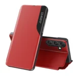 Eco Leather View With Flap And Stand Red Samsung Galaxy S25 Plus Tok
