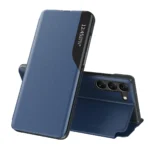 Eco Leather View With Flap Blue Samsung Galaxy S24 Plus Tok
