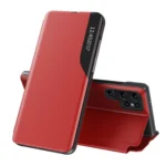 Eco Leather View With Flip And Stand Red Samsung Galaxy S25 Ultra Tok