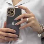 Fashion Gold Frame Gel Cover Gold Samsung Galaxy A12 Tok