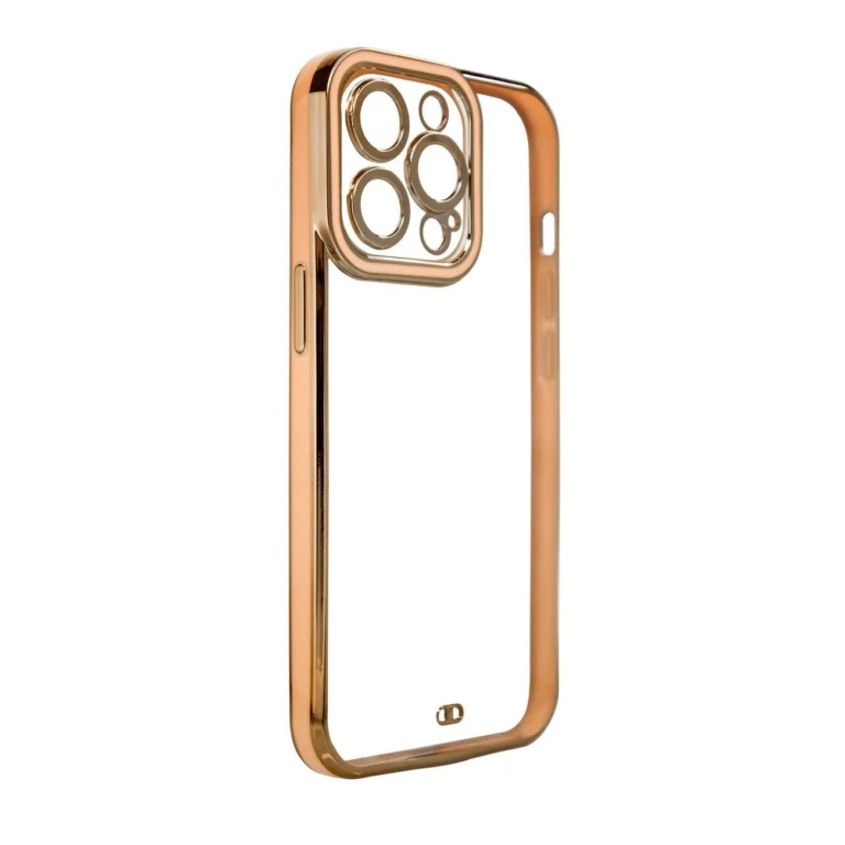 Fashion Gold Frame Gel Cover Gold Samsung Galaxy A12 Tok