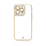 Fashion Gold Frame Gel Cover White Samsung Galaxy A13 5G Tok