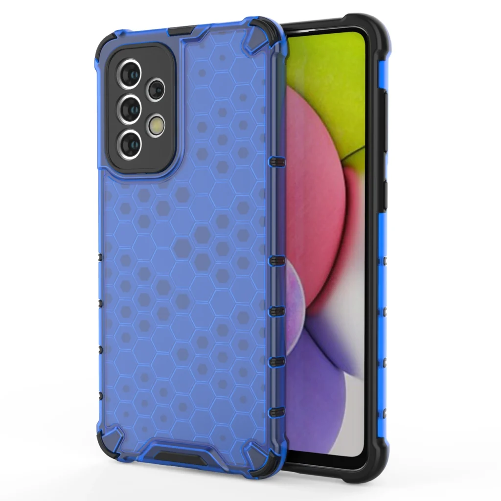 Honeycomb Armored Cover With A Gel Frame Blue Samsung Galaxy A33 5G Tok