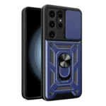 Hybrid Armor Camshield Armored With Camera Cover Blue Samsung Galaxy S24 Ultra Tok