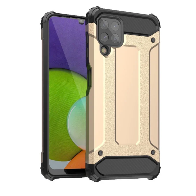 Hybrid Armor Tough Rugged Cover Golden Samsung Galaxy A22 4G Tok
