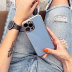 Lighting Color 5G Gold Frame Gel Cover Blue Samsung Galaxy A73 Tok