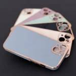 Lighting Color Gold Frame Gel Cover White Samsung Galaxy A12 Tok