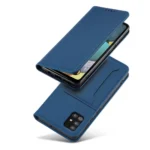 Magnet Card Pouch Wallet Card Holder Blue Samsung Galaxy A13 5G Tok