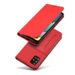 Magnet Card Pouch Wallet Card Holder Red Samsung Galaxy A13 5G Tok