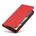 Magnet Card Pouch Wallet Card Holder Red Samsung Galaxy A13 5G Tok