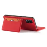 Magnet Card Pouch Wallet Card Holder Red Samsung Galaxy A13 5G Tok