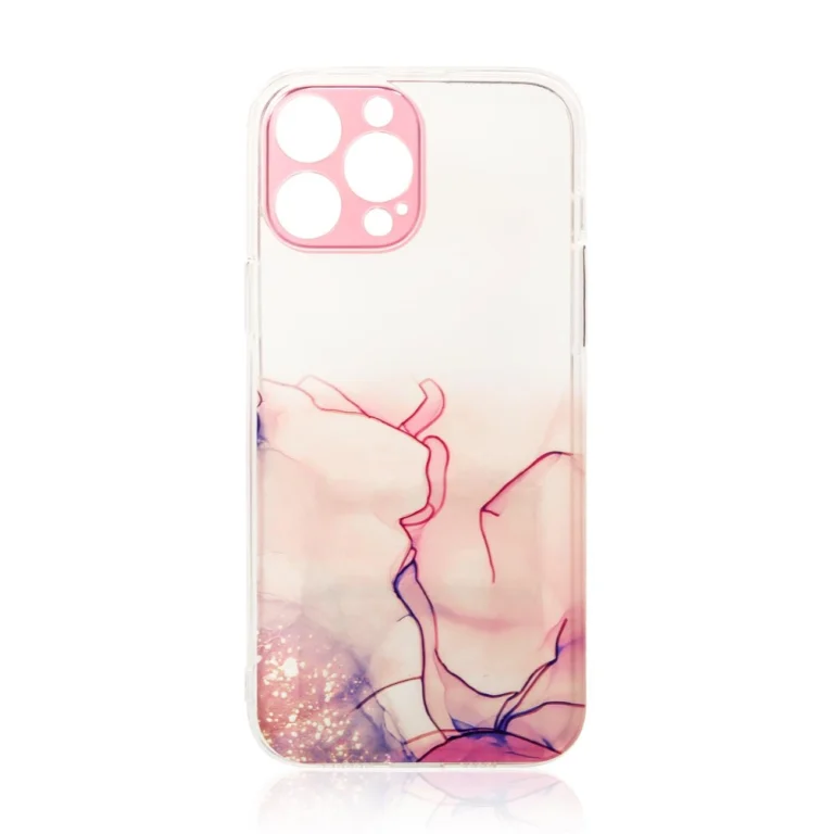 Marble Cover Gel Cover Marble Pink Samsung Galaxy A12 Tok