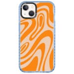 Orange Waves iPhone 14 Plus Tok