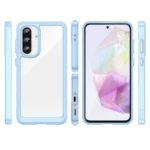 Outer Space Cover With Flexible Frame Blue Samsung Galaxy A56 5G Tok