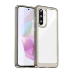 Outer Space Cover With Flexible Frame Semi-Transparent, Black Samsung Galaxy A26 5G Tok