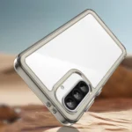 Outer Space Cover With Flexible Frame Semi-Transparent, Black Samsung Galaxy A26 5G Tok