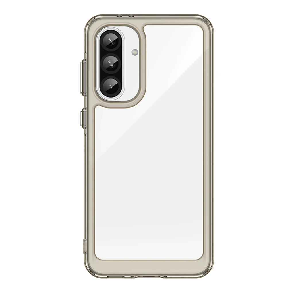 Outer Space Cover With Flexible Frame Semi-Transparent, Black Samsung Galaxy A36 5G Tok